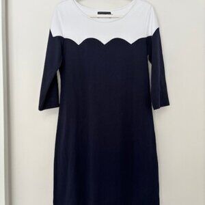 Duffield Lane Scalloped 3/4 Sleeve Cocktail Dress- Size M